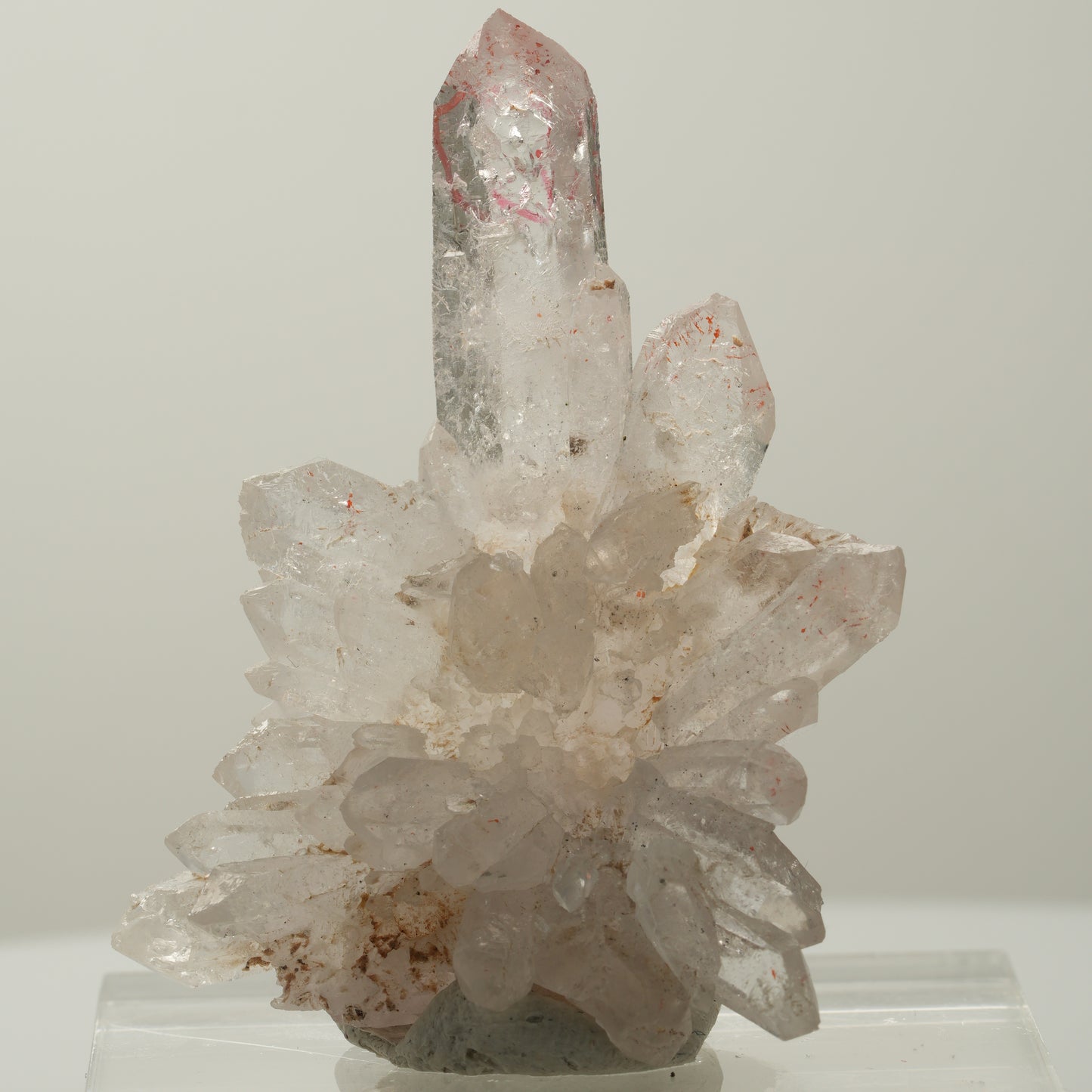 Enhydro Phantom Rauchquarz Skelett Spitzen, 1x Blase Goboboseb, Namibia 55*41*21mm #14034
