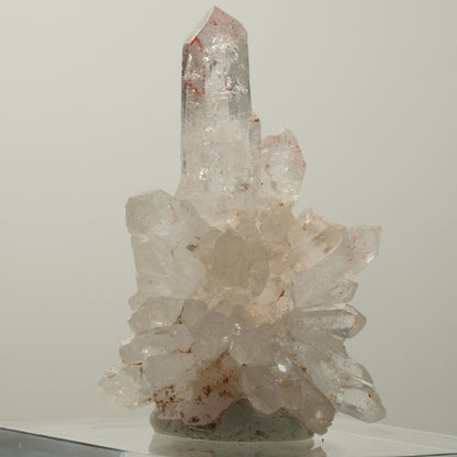 Enhydro Phantom Rauchquarz Skelett Spitzen, 1x Blase Goboboseb, Namibia 55*41*21mm #14034