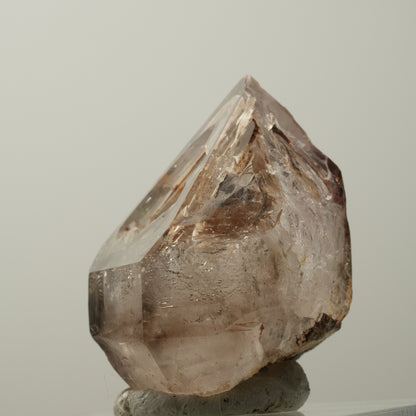 Enhydro Skelett Fenster Phantom Rauchquarz Zepter, 2x Blase Goboboseb, Namibia 41*33*28mm #14037