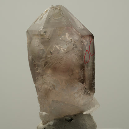Enhydro Skelett Fenster Phantom Rauchquarz, 4x Blase Goboboseb, Namibia 47*23*17mm #14039