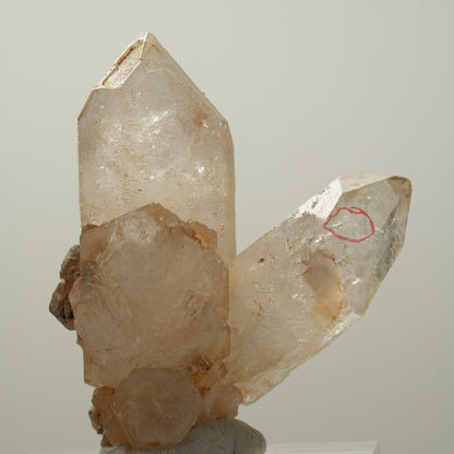 Enhydro Phantom Rauchquarz Skelett Spitzen, 1x Blase Goboboseb, Namibia 58*50*24mm #14041