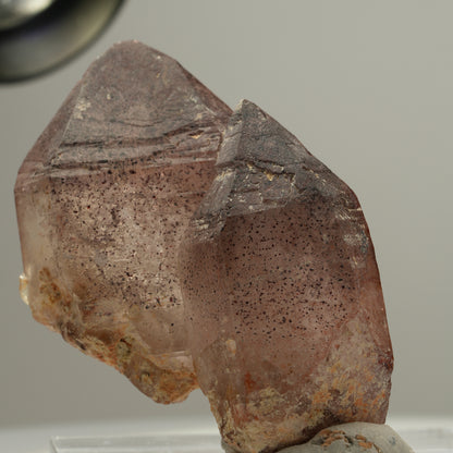 Skelett Phantom Amethyst Spitzen Gruppe mit Hämatit Brandberg Namibia 55*43*22mm #14042