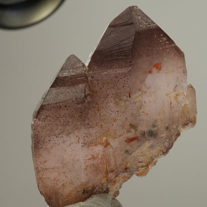 Skelett Phantom Amethyst Spitzen Gruppe mit Hämatit Brandberg Namibia 55*43*22mm #14042
