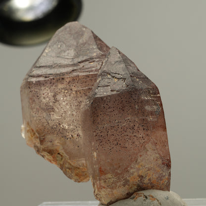 Skelett Phantom Amethyst Spitzen Gruppe mit Hämatit Brandberg Namibia 55*43*22mm #14042