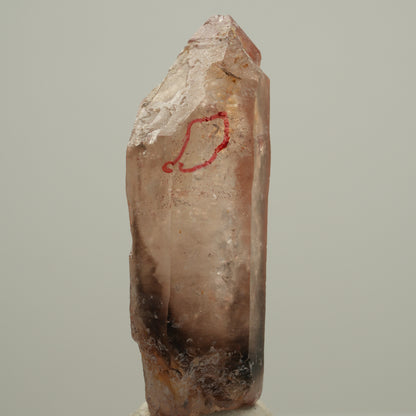 Enhydro Phantom Rauchquarz Skelett Doppelender, 1x Blase Goboboseb, Namibia 52*15*14mm #14044