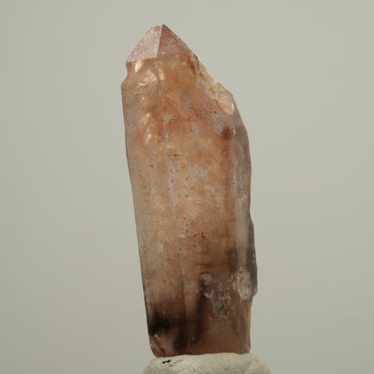 Enhydro Phantom Rauchquarz Skelett Doppelender, 1x Blase Goboboseb, Namibia 52*15*14mm #14044