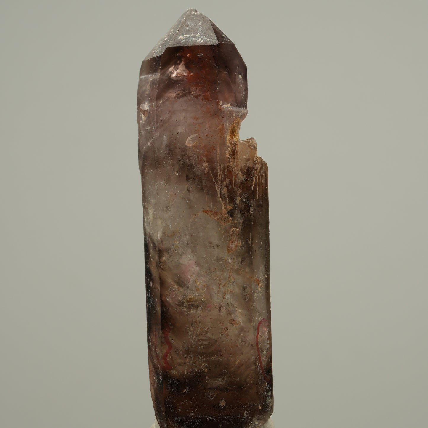 Enhydro Skelett Fenster Phantom Rauchquarz, 5x Blase Goboboseb, Namibia 60*17*11mm #14047
