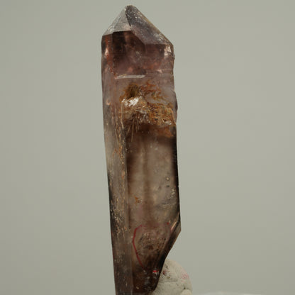 Enhydro Skelett Fenster Phantom Rauchquarz, 5x Blase Goboboseb, Namibia 60*17*11mm #14047