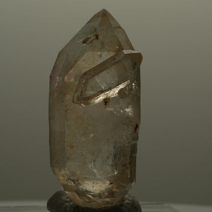 Enhydro Phantom Rauchquarz Skelett Doppelender, 1x Blase Goboboseb, Namibia 49*21*15mm #14054