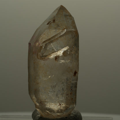 Enhydro Phantom Rauchquarz Skelett Doppelender, 1x Blase Goboboseb, Namibia 49*21*15mm #14054