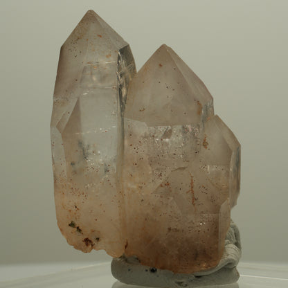 Enhydro Phantom Rauchquarz Skelett Spitzen, 1x Blase Goboboseb, Namibia 49*35*25mm #14059