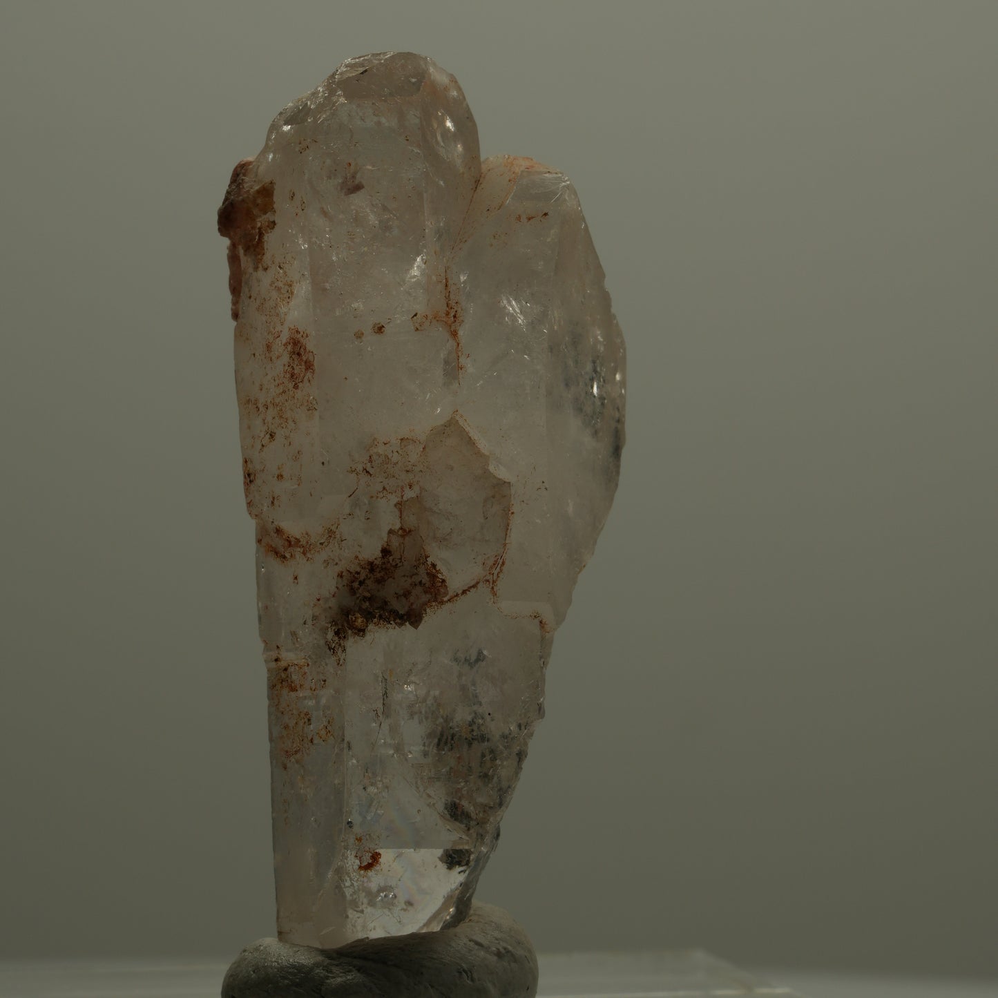 Skelett Phantom Rauchquarz Zepter Doppel- Trippelender Goboboseb, Namibia 47*21*17mm #14063