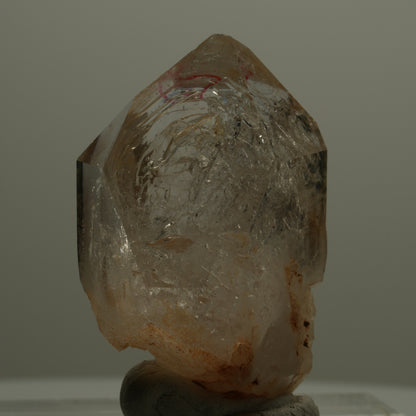 Enhydro Skelett Fenster Phantom Rauchquarz Zepter, 1x Blase Goboboseb, Namibia 46*29*28mm #14064