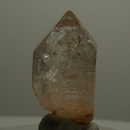 Enhydro Skelett Fenster Phantom Rauchquarz Zepter, 1x Blase Goboboseb, Namibia 46*29*28mm #14064