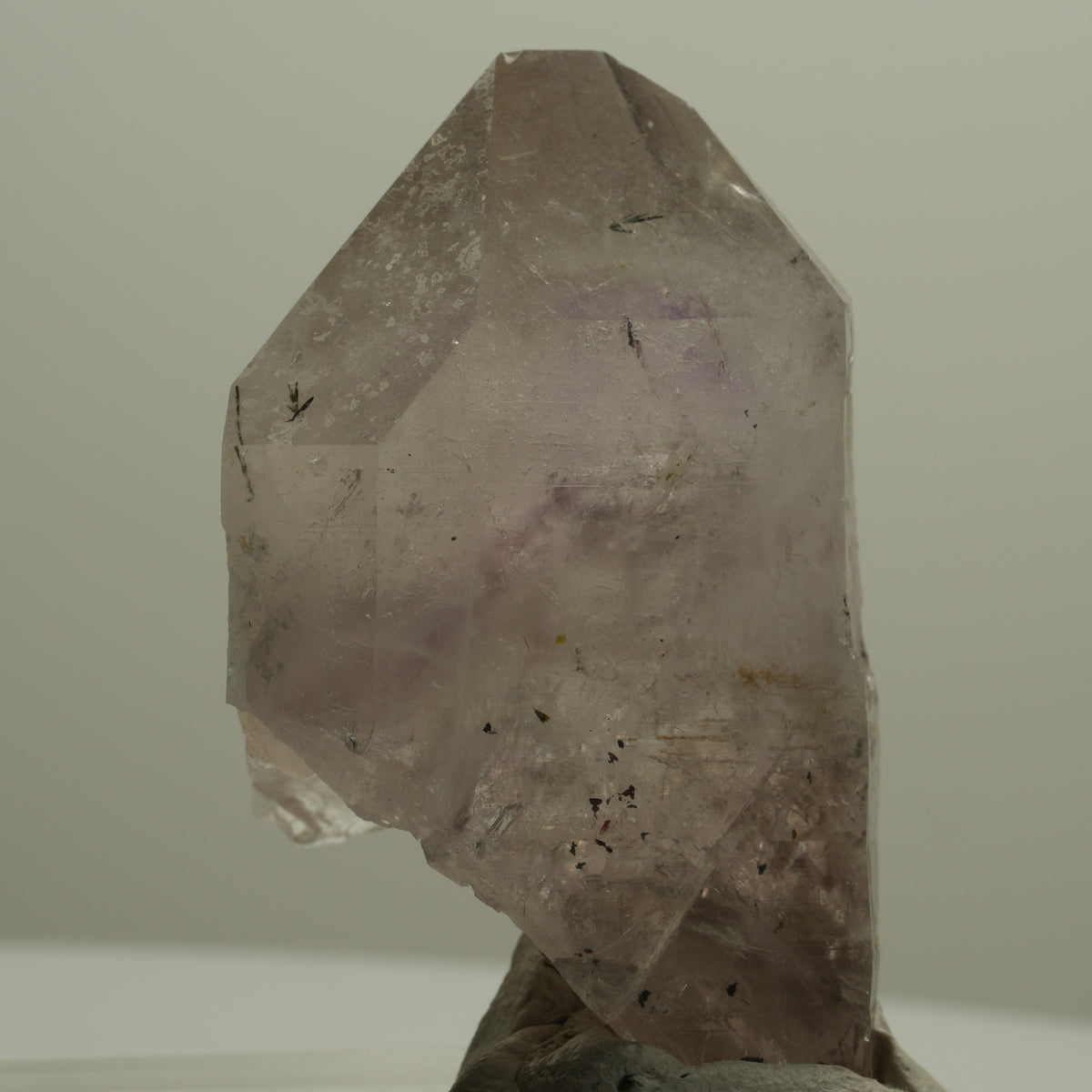Harlekin Skelett Phantom Amethyst mit Analcim, Epidot Streep Mine, Namibia 53*34*23mm #14065