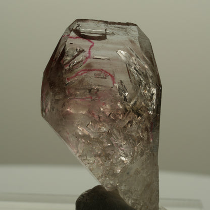 Enhydro Skelett Fenster Phantom Rauchquarz, 5x Blase Goboboseb, Namibia 42*24*12mm #14066