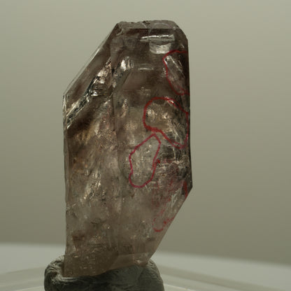 Enhydro Skelett Fenster Phantom Rauchquarz, 5x Blase Goboboseb, Namibia 42*24*12mm #14066