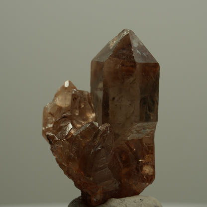 Seltene Phantom Rauchquarz Skelett Zepter Stufe Goboboseb, Namibia 39*28*21mm #14068