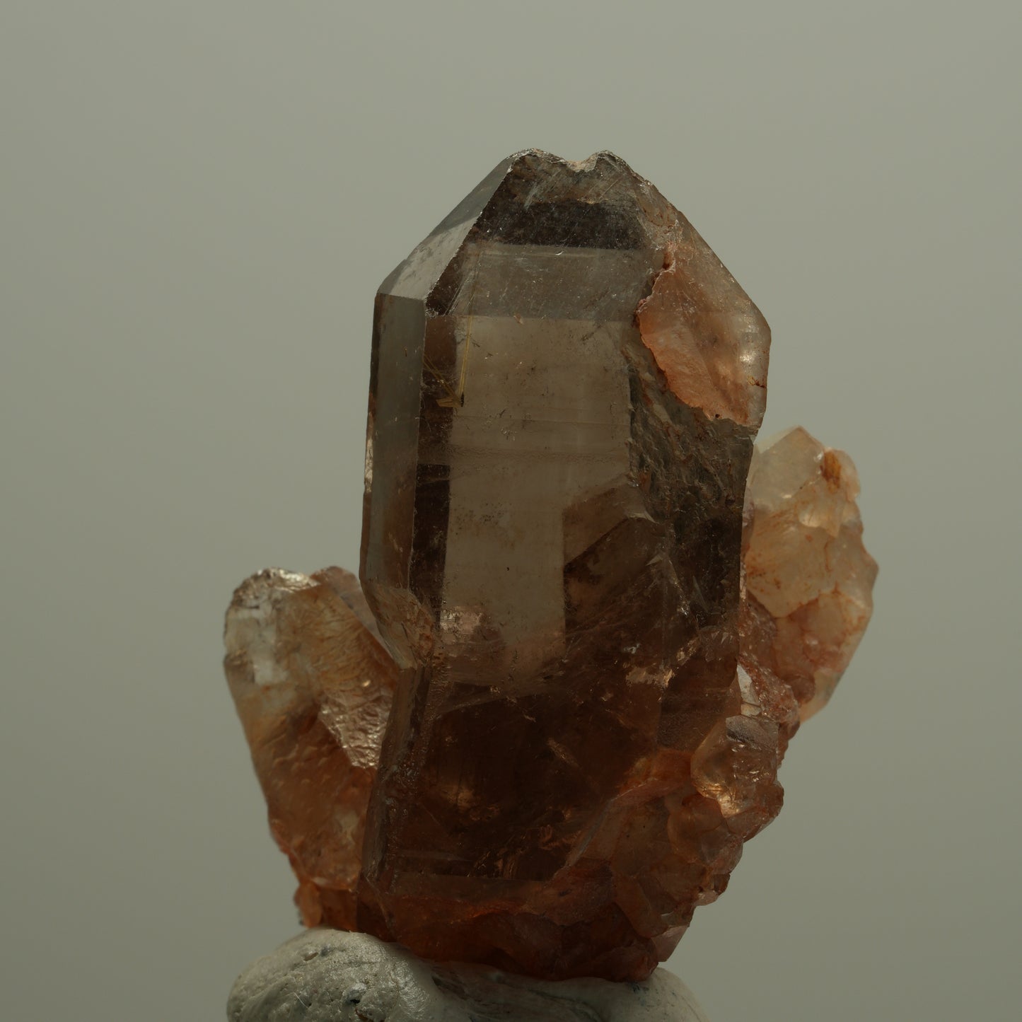 Seltene Phantom Rauchquarz Skelett Zepter Stufe Goboboseb, Namibia 39*28*21mm #14068