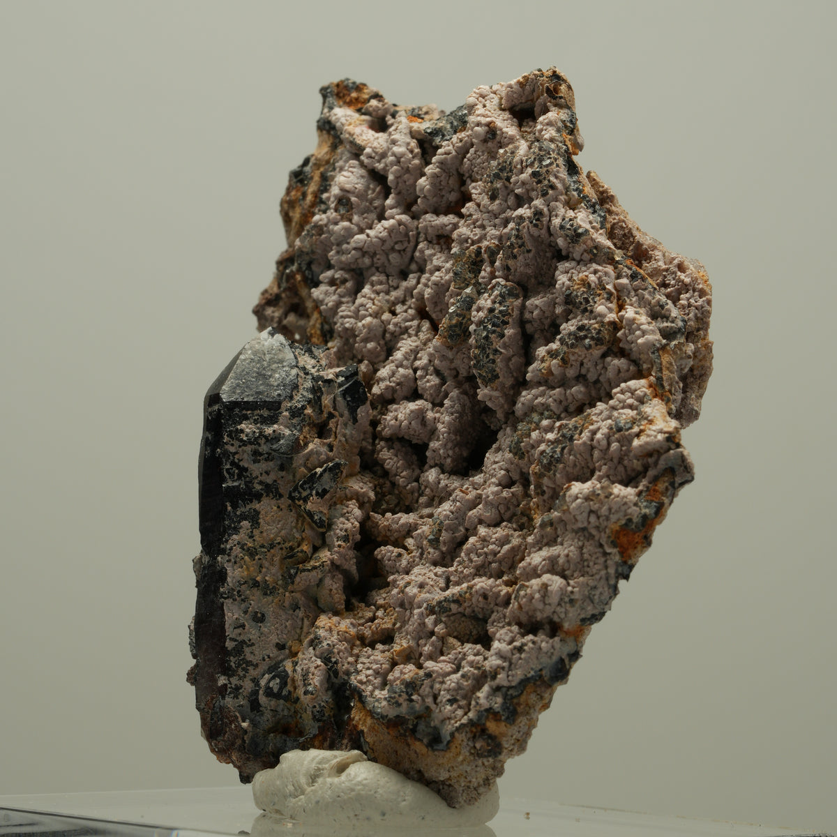 Schöne Rauchquarz Spitze auf Matrix Goboboseb, Namibia 68*52*21mm #14072