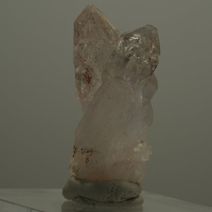 Enhydro Phantom Rauchquarz Skelett Zepter Spitzen, 2x Blase Goboboseb, Namibia 47*38*22mm #14074