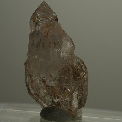 Skelett Phantom Rauchquarz Fenster Zepter Doppelender Goboboseb, Namibia 46*23*22mm #14084