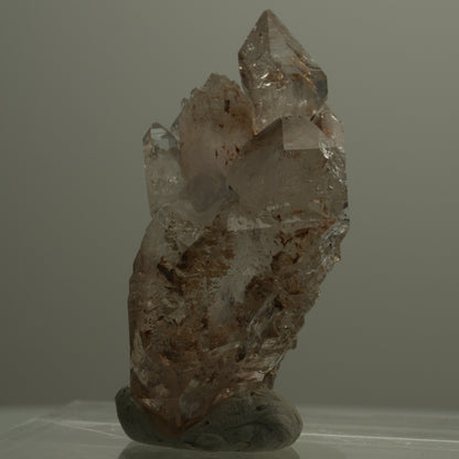 Skelett Phantom Rauchquarz Fenster Zepter Doppelender Goboboseb, Namibia 46*23*22mm #14084