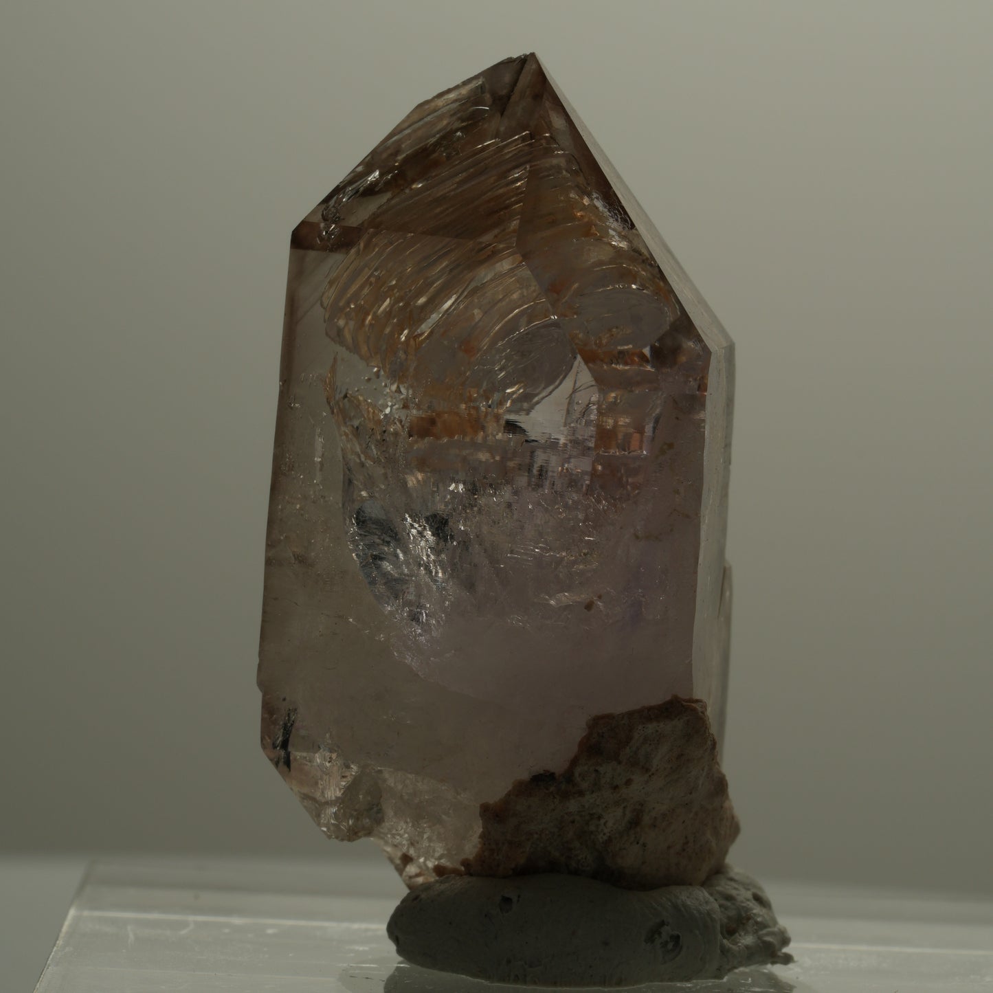 Seltene Skelett Phantom Amethyst Fenster Spitze Goboboseb, Namibia 43*23*23mm #14085
