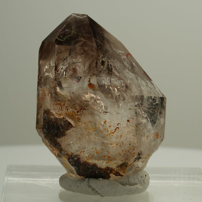 Enhydro Skelett Fenster Phantom Rauchquarz, 3x Blase Goboboseb, Namibia 41*31*19mm #14088