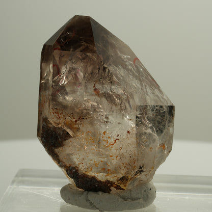 Enhydro Skelett Fenster Phantom Rauchquarz, 3x Blase Goboboseb, Namibia 41*31*19mm #14088