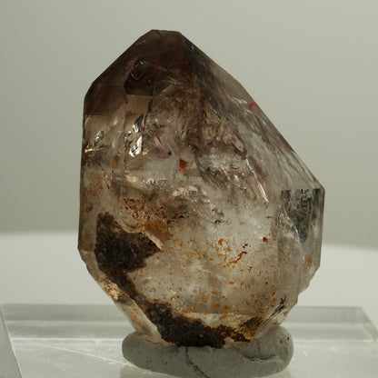 Enhydro Skelett Fenster Phantom Rauchquarz, 3x Blase Goboboseb, Namibia 41*31*19mm #14088