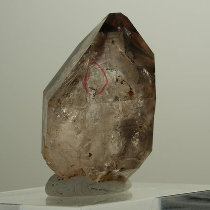 Enhydro Skelett Fenster Phantom Rauchquarz, 3x Blase Goboboseb, Namibia 41*31*19mm #14088