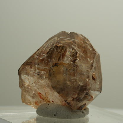 Skelett Fenster Phantom Rauchquarz Zepter Spitze Goboboseb, Namibia 33*28*25mm #14089