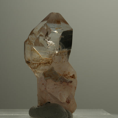 Seltene Phantom Rauchquarz Skelett Zepter Spitze Goboboseb, Namibia 21*10*7mm #14091