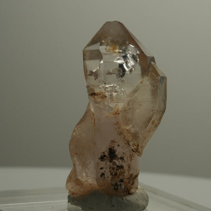 Seltene Phantom Rauchquarz Skelett Zepter Spitze Goboboseb, Namibia 21*10*7mm #14091