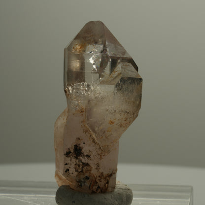Seltene Phantom Rauchquarz Skelett Zepter Spitze Goboboseb, Namibia 21*10*7mm #14091