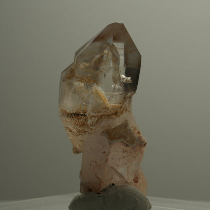 Seltene Phantom Rauchquarz Skelett Zepter Spitze Goboboseb, Namibia 21*10*7mm #14091