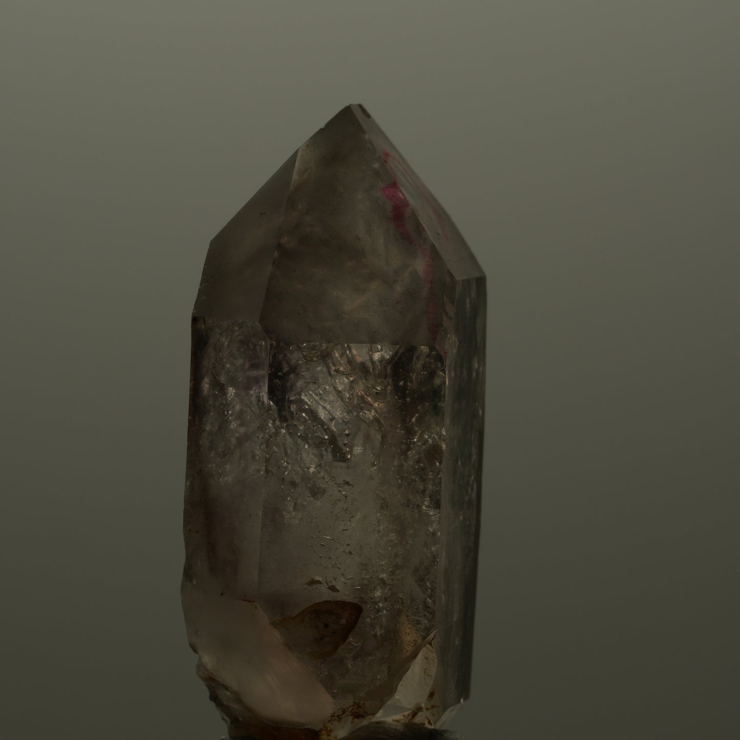 Enhydro Phantom Rauchquarz Skelett Doppelender, große Blase Goboboseb, Namibia 20*11*7mm #14092