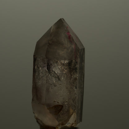 Enhydro Phantom Rauchquarz Skelett Doppelender, große Blase Goboboseb, Namibia 20*11*7mm #14092