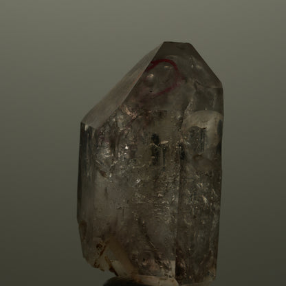 Enhydro Phantom Rauchquarz Skelett Doppelender, große Blase Goboboseb, Namibia 20*11*7mm #14092