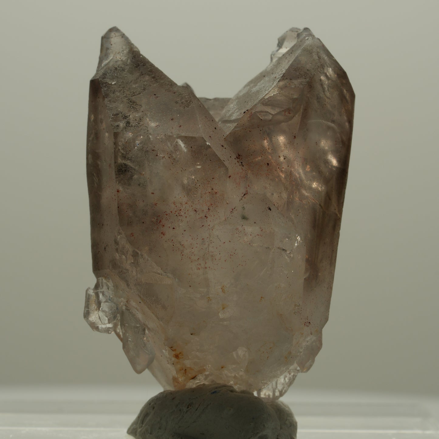 Seltene Phantom Rauchquarz Skelett Zepter Spitze Goboboseb, Namibia 20*12*10mm #14093