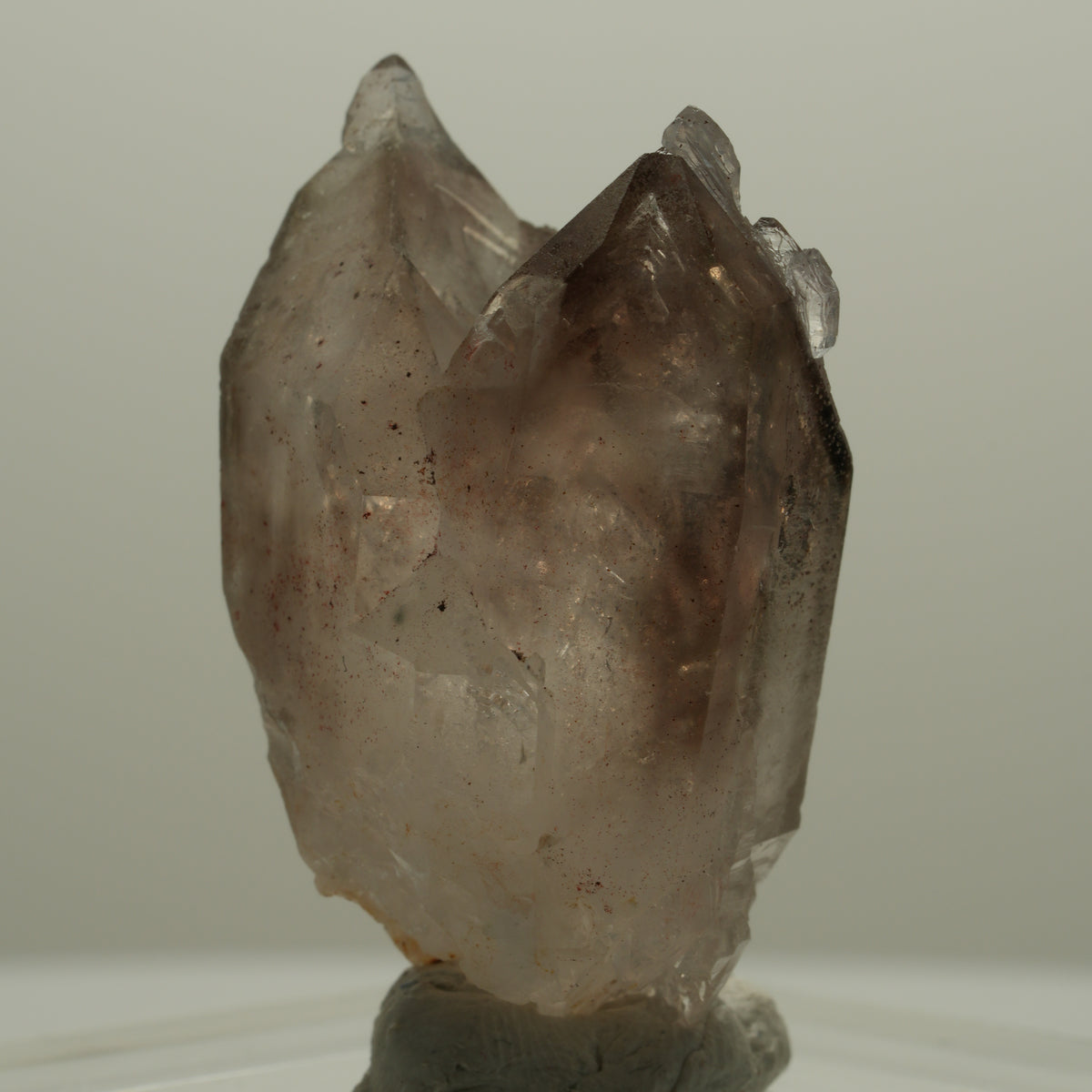 Seltene Phantom Rauchquarz Skelett Zepter Spitze Goboboseb, Namibia 20*12*10mm #14093