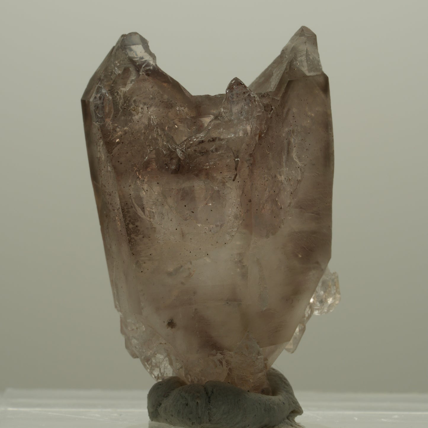 Seltene Phantom Rauchquarz Skelett Zepter Spitze Goboboseb, Namibia 20*12*10mm #14093