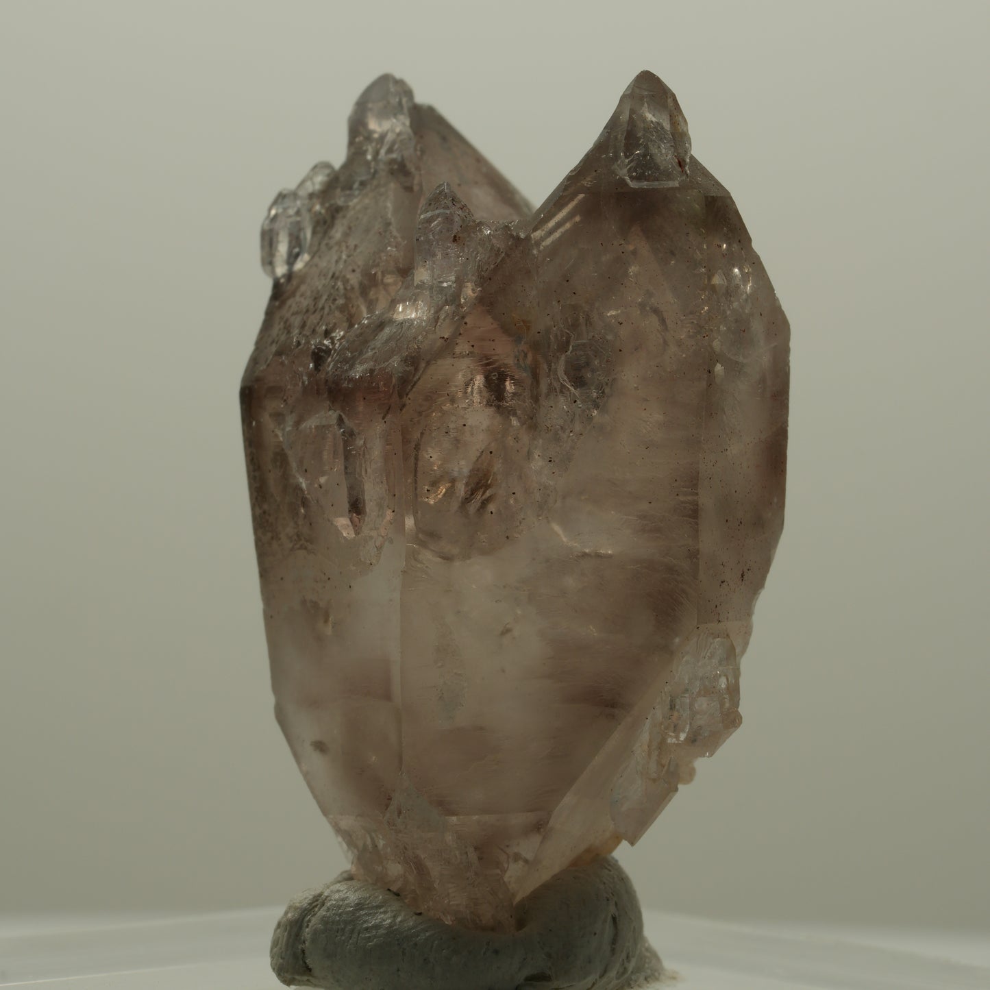 Seltene Phantom Rauchquarz Skelett Zepter Spitze Goboboseb, Namibia 20*12*10mm #14093