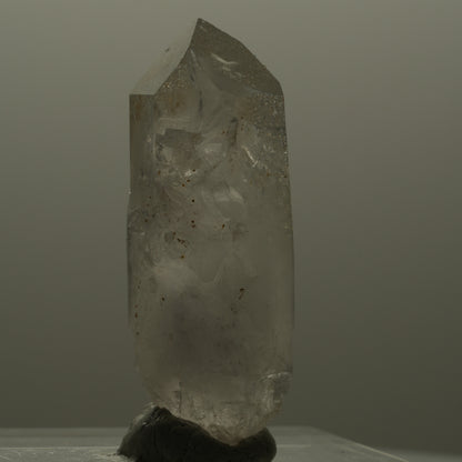 Glitzernde Rauchquarz Spitze mit Analcim Streep Mine, Goboboseb, Namibia 24*10*7mm #14097