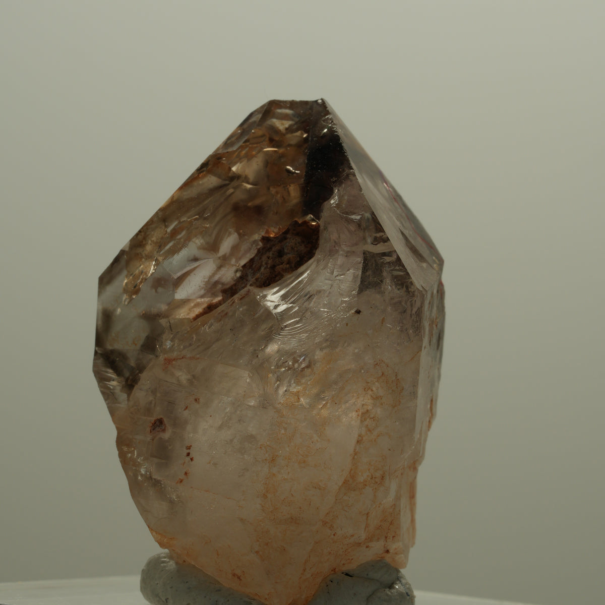 Enhydro Skelett Fenster Phantom Rauchquarz Zepter, 1x Blase Goboboseb, Namibia 42*30*29mm #14104