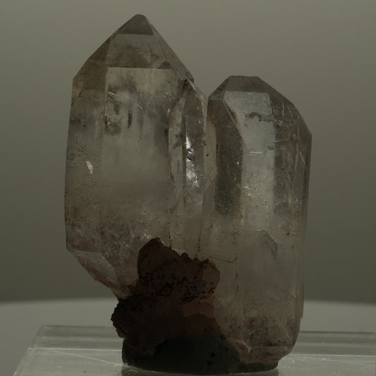 Klare Skelett Rauchquarz Doppelender Gruppe Goboboseb, Namibia 49*34*20mm #14105