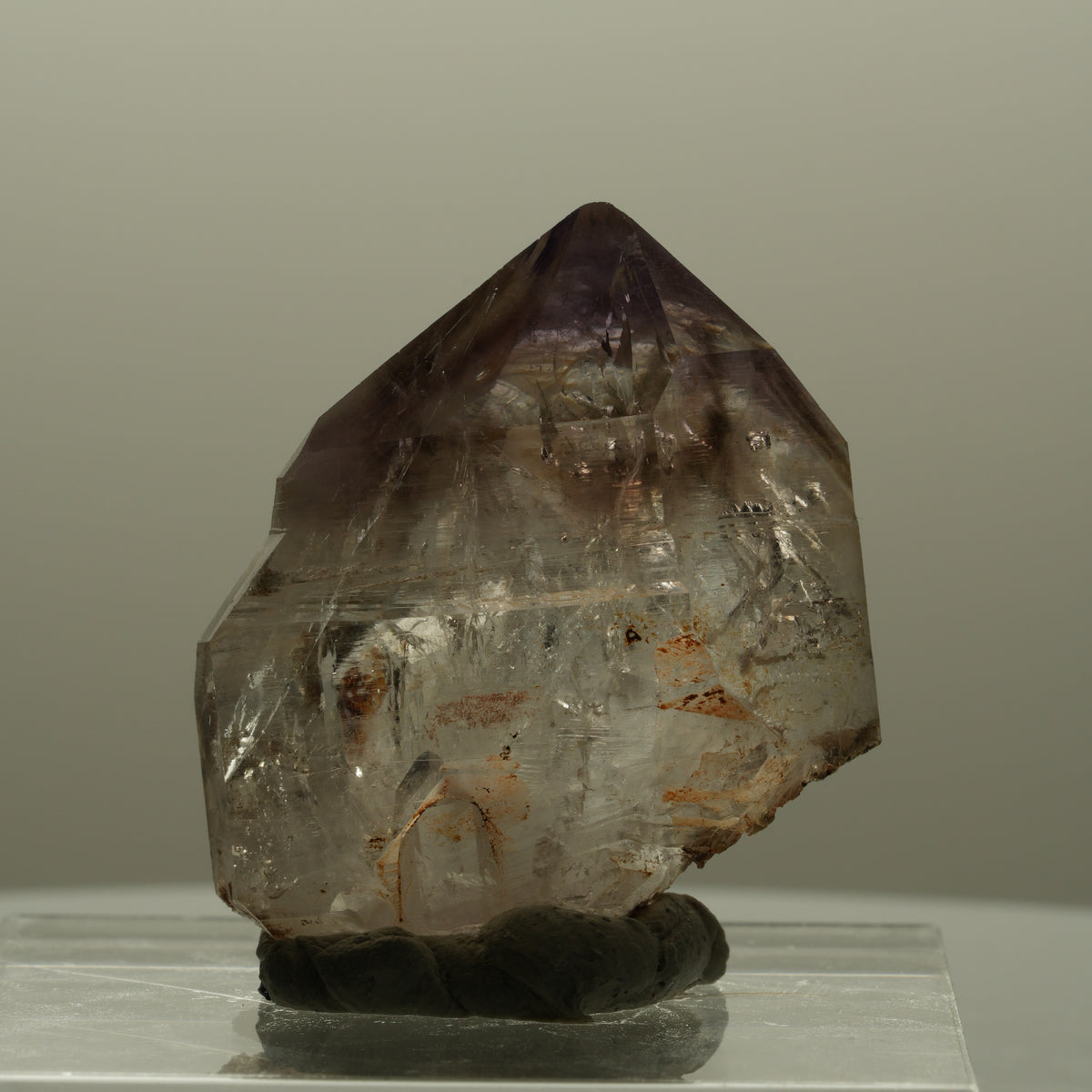 Seltene Skelett Phantom Amethyst Spitze Goboboseb, Namibia 37*32*23mm #14109