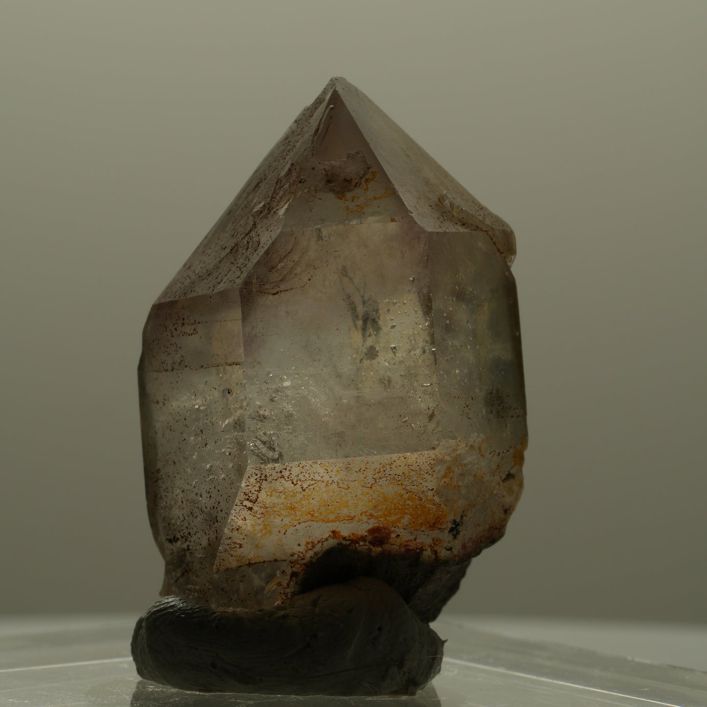 Seltene Phantom Rauchquarz Skelett Zepter Spitze Goboboseb, Namibia 38*23*22mm #14110