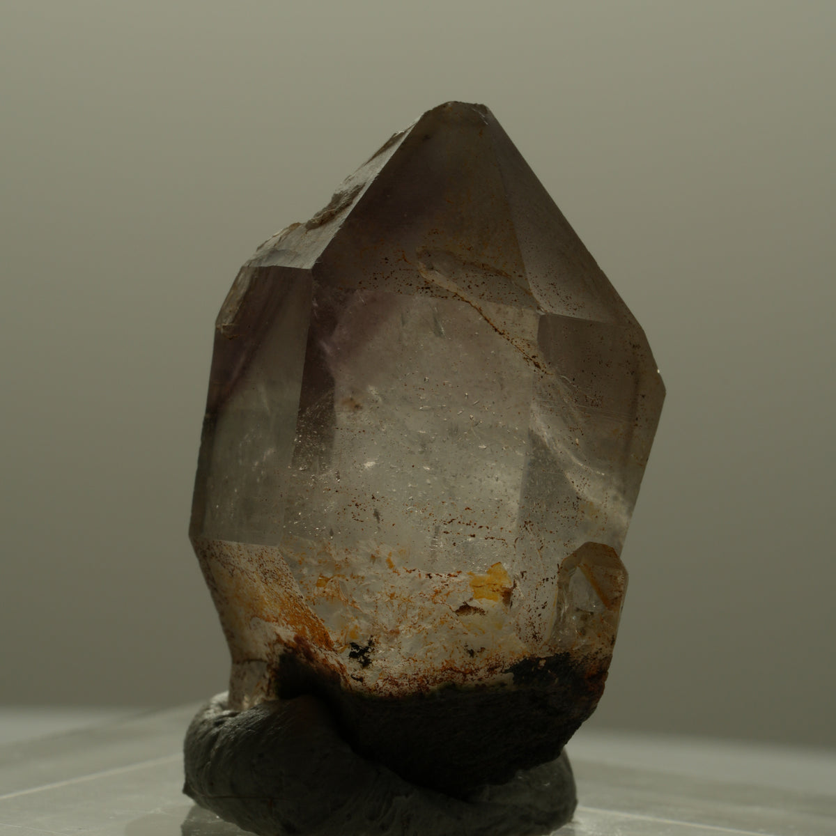 Seltene Phantom Rauchquarz Skelett Zepter Spitze Goboboseb, Namibia 38*23*22mm #14110